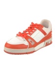 Christian Louboutin Leather Printed Sneakers - Orange Sneakers, Shoes - CHT309006 | The RealReal Leather Printed Sneakers