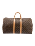 Louis Vuitton Monogram Keepall 55 - Brown Luggage and Travel, Handbags - LOU837005 | The RealReal Monogram Keepall 55