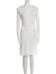 Vince Crew Neck Mini Dress - White Dresses, Clothing - WVN230070 | The RealReal Crew Neck Mini Dress