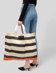 Celine Leather-Trimmed Macadam Tote - Black Totes, Handbags - CEL150053 | The RealReal Leather-Trimmed Macadam Tote