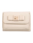Miu Miu Leather Colorblock Pattern Compact Wallet - Neutrals Wallets, Accessories - MIU210100 | The RealReal Leather Colorblock... 