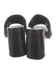 Miu Miu Leather Slides - Black Sandals, Shoes - MIU250003 | The RealReal