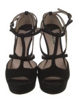 Miu Miu Suede Sandals - Black Sandals, Shoes - MIU250036 | The RealReal
