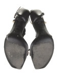 Miu Miu Leather Slingback Sandals - Black Sandals, Shoes - MIU250051 | The RealReal