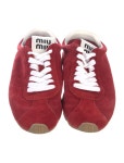 Miu Miu Camoscio Sneakers - Red Sneakers, Shoes - MIU250064 | The RealReal