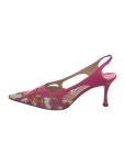 Louis Vuitton Satin Colorblock Pattern Slingback Pumps - Pink Pumps, Shoes - LOU882004 | The RealReal Satin Colorblock Pattern... 