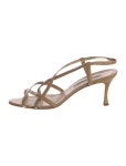 Gucci Leather T-Strap Sandals - Metallic Sandals, Shoes - GUC700448 | The RealReal Leather T-Strap Sandals