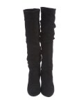 Manolo Blahnik Suede Boots - Black Boots, Shoes - MOO350050 | The RealReal