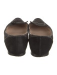 Manolo Blahnik Suede Loafers - Black Flats, Shoes - MOO350051 | The RealReal