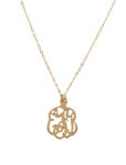 Necklace 14K Monogram Pendant Necklace - 14K Yellow Gold Pendant Necklace, Necklaces - NECKL118291 | The RealReal 14K Monogram... 