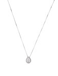 Necklace Yessayan 18K Diamond Double Heart Pendant Necklace - Rhodium-Plated 18K White Gold Pendant Necklace, Necklaces... 
