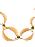 Alexis Bittar Lucite Oval Link Chain Necklace - Gold Chain, Necklaces - NECKL324020 | The RealReal