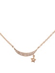 Necklace 14K Diamond Moon & Star Pendant Necklace - Pendant Necklace, Necklaces - NECKL339007 | The RealReal