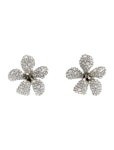 Oscar de la Renta Faux Pearl & Crystal Floral Clip-On Earrings - Gold-Tone Metal Clip-On, Earrings - OSC197980 | The RealReal... 