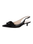 Prada Leather Bow Accents Slingback Pumps - Black Pumps, Shoes - PRA833003 | The RealReal Leather Bow Accents Slingback Pumps