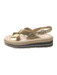 Prada Leather Espadrilles - Gold Sandals, Shoes - PRA840011 | The RealReal Leather Espadrilles