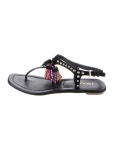 Prada Leather Graphic Print T-Strap Sandals - Black Sandals, Shoes - PRA856004 | The RealReal Leather Graphic Print T-Strap Sandals