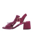 Prada Suede Fringe Trim Accent Slingback Sandals - Purple Sandals, Shoes - PRA867005 | The RealReal Suede Fringe Trim Accent... 