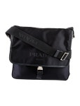 Prada City Calf-Trimmed Tessuto Messenger Bag - Black Crossbody Bags, Handbags - PRA898006 | The RealReal City Calf-Trimmed... 
