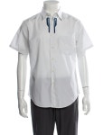 Valentino Graphic Print Long Sleeve Shirt - White Casual Shirts, Clothing - VAL370045 | The RealReal Graphic Print Long Sleeve Shirt