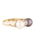 Ring 14K Pearl & Diamond Cocktail Ring - Rings -      RRING130795 | The RealReal 14K Pearl & Diamond Cocktail Ring