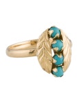 Tory Burch Crystal Buddy Clover Cocktail Ring - Blue, Brass Cocktail Ring, Rings - WTO700278 | The RealReal Crystal Buddy Clover... 