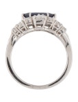 Ring Platinum Thailand Sapphire & Diamond Cocktail Ring - Cocktail Ring, Rings - RRING314001 | The RealReal