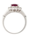 Ring Platinum 2.23ct Myanmar Ruby & Diamond Cocktail Ring - Cocktail Ring, Rings - RRING314013 | The RealReal