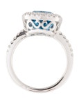 Ring 14K 5.86ct Topaz & Diamond Halo Cocktail Ring - Cocktail Ring, Rings - RRING325005 | The RealReal