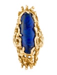 Ring 14k 11.10ctw Lapis Lazuli Cocktail Ring - Cocktail Ring, Rings - RRING370007 | The RealReal