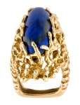 Ring 14k 11.10ctw Lapis Lazuli Cocktail Ring - Cocktail Ring, Rings - RRING370007 | The RealReal