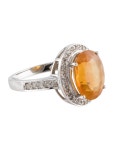 Ring 18K 3.99ct Citrine & Diamond Cocktail Ring - Cocktail Ring, Rings - RRING370011 | The RealReal