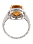 Ring 18K 3.99ct Citrine & Diamond Cocktail Ring - Cocktail Ring, Rings - RRING370011 | The RealReal