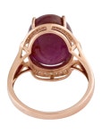 Ring 18K 12.26ct Ruby & Diamond Cocktail Ring - Cocktail Ring, Rings - RRING370055 | The RealReal