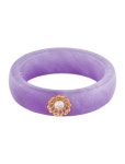 Ring 18K Dyed Jadeite & Diamond Band - Band, Rings - RRING370071 | The RealReal