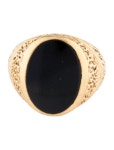 Ring 18K Onyx Signet Ring - Cocktail Ring, Rings - RRING370074 | The RealReal