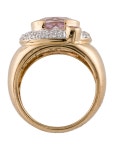 Ring 14K Kunzite, Sapphire, & Diamond Cocktail Ring - Cocktail Ring, Rings - RRING370083 | The RealReal