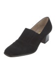 Prada Suede Embroidered Accent Pumps - Black Pumps, Shoes - PRA863013 | The RealReal Suede Embroidered Accent Pumps