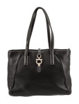 Salvatore Ferragamo Leather Shoulder Bag - Black Shoulder Bags, Handbags - SAL400057 | The RealReal Leather Shoulder Bag