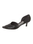 Helmut Lang Vintage Satin DOrsay Pumps - Black Pumps, Shoes - WHELM250015 | The RealReal Vintage Satin DOrsay Pumps