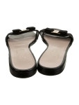 Salvatore Ferragamo Patent Leather Slides - Black Sandals, Shoes - SAL470002 | The RealReal