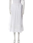 Fendi Pleated Accents Midi Length Skirt - Neutrals Skirts, Clothing - FEN370007 | The RealReal Pleated Accents Midi Length Skirt