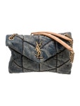 Saint Laurent Denim LouLou - Blue Shoulder Bags, Handbags - SNT370094 | The RealReal Denim LouLou