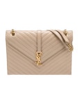 Saint Laurent Large Monogram Matelasse Envelope Bag - Black Shoulder Bags, Handbags - YVE230052 | The RealReal Large Monogram... 