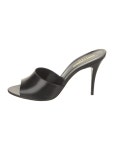 Saint Laurent Leather Slides - Black Sandals, Shoes - SNT400036 | The RealReal Leather Slides