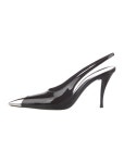 Saint Laurent Patent Leather Slingback Pumps - Black Pumps, Shoes - SNT401010 | The RealReal Patent Leather Slingback Pumps