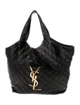 Saint Laurent Leather Monogram Icare Maxi Shopping Tote Maxi 2022 - Black Totes, Handbags - SNT400097 | The RealReal Leather... 
