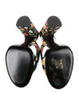 Saint Laurent Graphic Print Sandals - Black Sandals, Shoes - SNT500043 | The RealReal