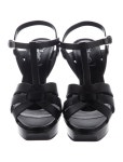 Saint Laurent Leather Sandals - Black Sandals, Shoes - SNT500061 | The RealReal