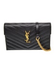 Saint Laurent Leather Envelope - Black Crossbody Bags, Handbags - SNT500066 | The RealReal
